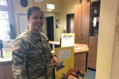 Military member with donations received