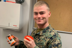 Military smiles with care packaged received